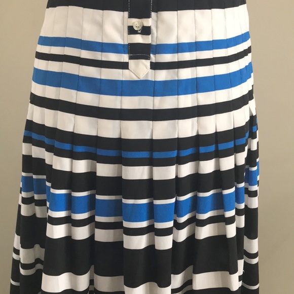 Calvin Klein US size 6 dress. Blue, white and black striped. - Picture 3 of 6
